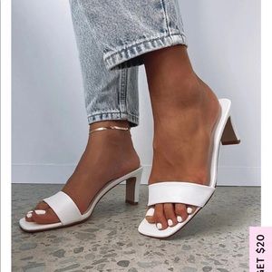 White fox Kacey Mules White